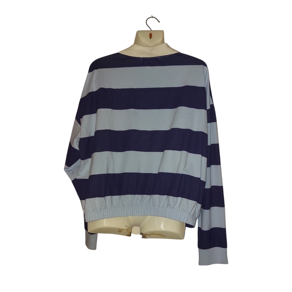 Forever 21 Stripe Women's Polo Shirt with Los Angeles CA Embroidery -NWT - Picture 2 of 7